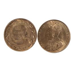 1913 Canada Large Cent-PCGS MS64RB