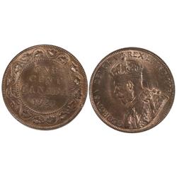 1920 Canada Large Cent-ICCS MS63RB
