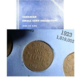 1920-1967 Canada Small Cent set