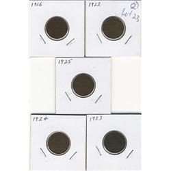 1922-26 Canada Small Cents-Good