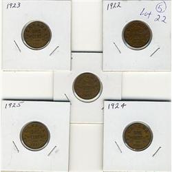 1922-26 Canada Small Cents-VG