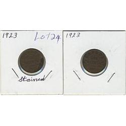 1923 Canada Small Cents-aVG