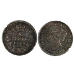 1890H Canada Five Cents-PCGS MS62