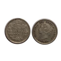 1893 Canada Five Cents-ICCS VF20