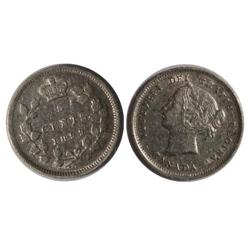 1899 Canada Five Cents-ICCS VF20