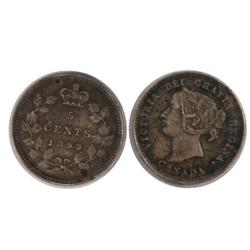 1899 Canada Five Cents-ICCS VF30