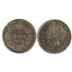 1900 w/O Canada Five Cents-PCGS EF40