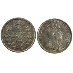 1908 Lge8 Canada Five Cents-ICCS VF30