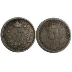 1921 Canada Five Cents-ICCS VG10