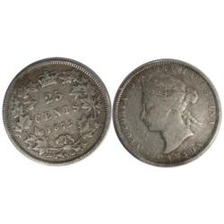 1872H Canada Twenty-Five Cents-ICCS VG8