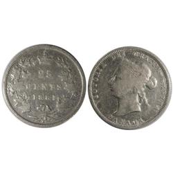 1881H Canada Twenty-Five Cents-ICCS G6