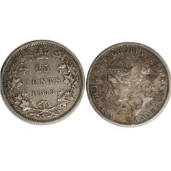 1888 Canada Twenty-Five Cents- ICCS VF2