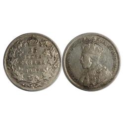 1927 Canada Twenty-Five Cents-ICCS VF20
