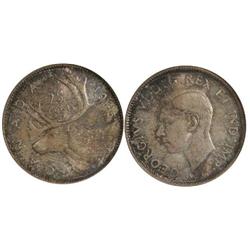 1945 Canada Twenty-Five Cents-NGC MS64