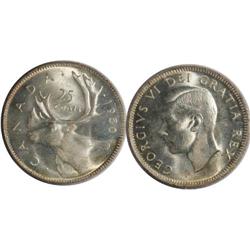 1950 Canada Twenty-Five Cents-ICCS MS64