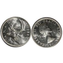 1953LD Canada Twenty-Five Cents-ICCS MS