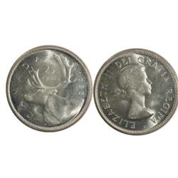 1955 Canada Twenty-Five Cents-ICCS MS63