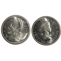 1956 Canada Twenty-Five Cents-ICCS MS63