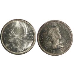 1956 Canada Twenty-Five Cents-ICCS MS63