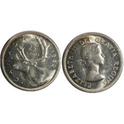 1959 Canada Twenty-Five Cents-ICCS MS62