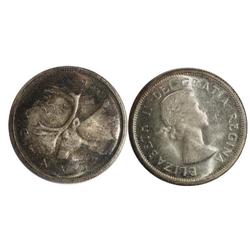1959 Canada Twenty-Five Cents-ICCS MS63