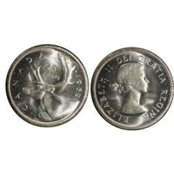 1959 Canada Twenty-Five Cents-ICCS MS63