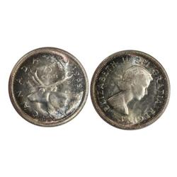 1959 Canada Twenty-Five Cents-ICCS MS64