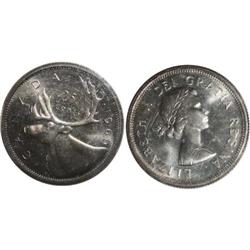 1960 Canada Twenty-Five Cents-ICCS PL65