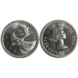 1963 Canada Twenty-Five Cents-ICCS PL65