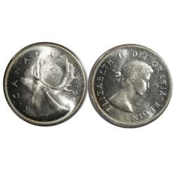 1964 Canada Twenty-Five Cents-ICCS MS64