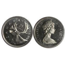 1969 Canada Twenty-Five Cents-ICCS PL65
