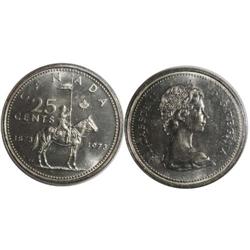 1973 SBCanada Twenty-Five Cents-ICCS MS
