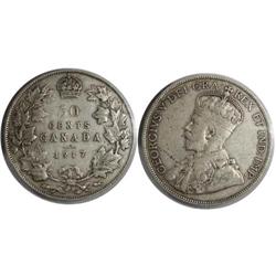 1917 Canada Fifty Cents-ICCS F15