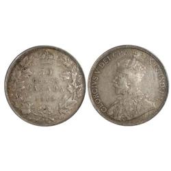 1919 Canada Fifty Cents-PCGS VF30