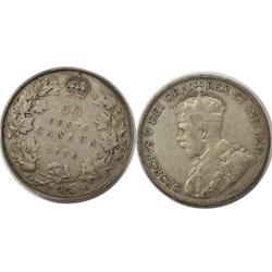 1936 Canada Fifty Cents-ICCS F12