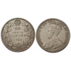 1936 Canada Fifty Cents-ICCS F12