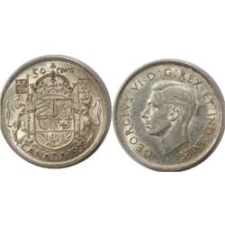 1938 Canada Fifty Cents-ICCS VF30