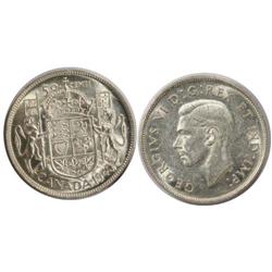 1940 Canada Fifty Cents-ICCS AU58