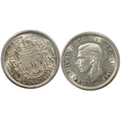 1942 Canada Fifty Cents-ICCS AU50