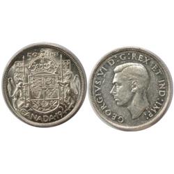 1944N4 Canada Fifty Cents-ICCS EF45