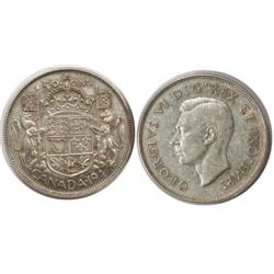 1947ML S7 Canada Fifty Cents-ICCS VF20