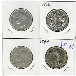 1948 Canada Fifty Cents-VG/VF