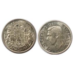 1952 Canada Fifty Cents- ICCS MS63