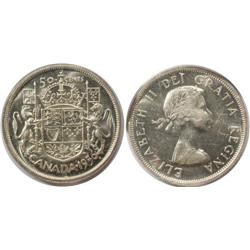 1956 Canada Fifty Cents-ICCS MS60