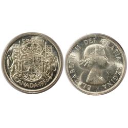 1956 Canada Fifty Cents-ICCS MS64