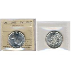 1959 Canada Fifty Cents-ICCS MS65