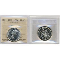 1960 Canada Fifty Cents-ICCS PL65Cam