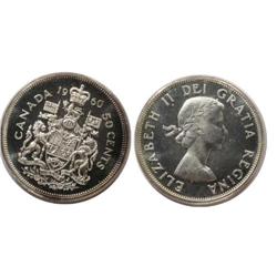 1960 Canada Fifty Cents-ICCS PL66Cam