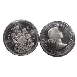 1961 Canada Fifty Cents-ICCS PL65HC