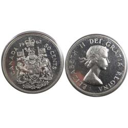 1962 Canada Fifty Cents-ICCS PL65